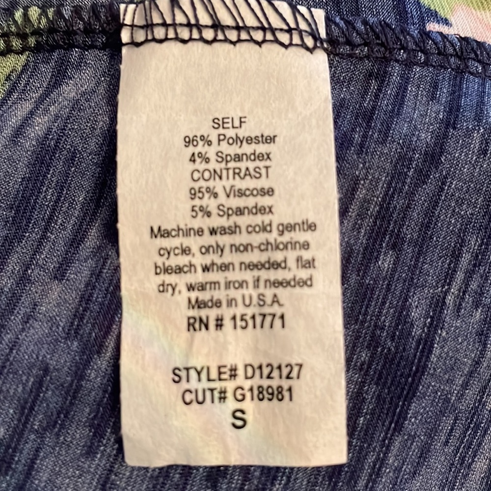 Le Lis Navy Faux Wrap Maxi Sundress - Picture 6 of 6